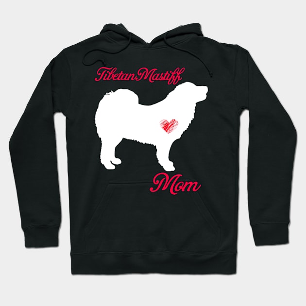 Tibetan mastiff mom   cute mother's day t shirt for dog lovers Hoodie by jrgenbode